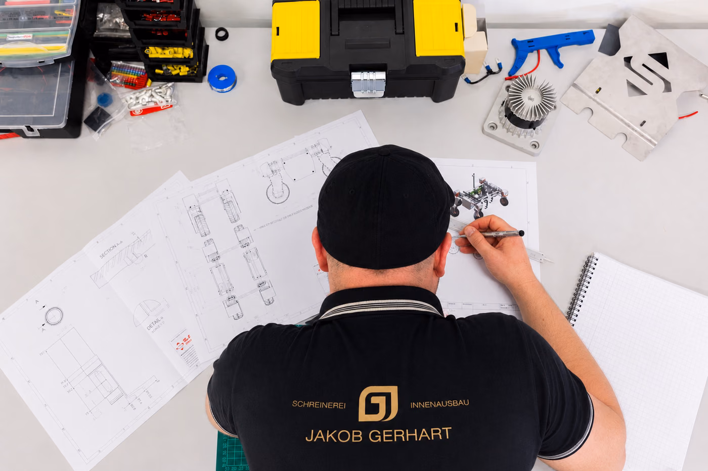 Meister Jakob Gerhart bei der Arbeit